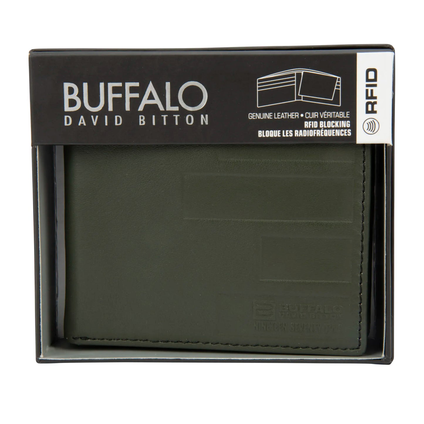 Buffalo David Bitton Doger RFID Passcase Khaki