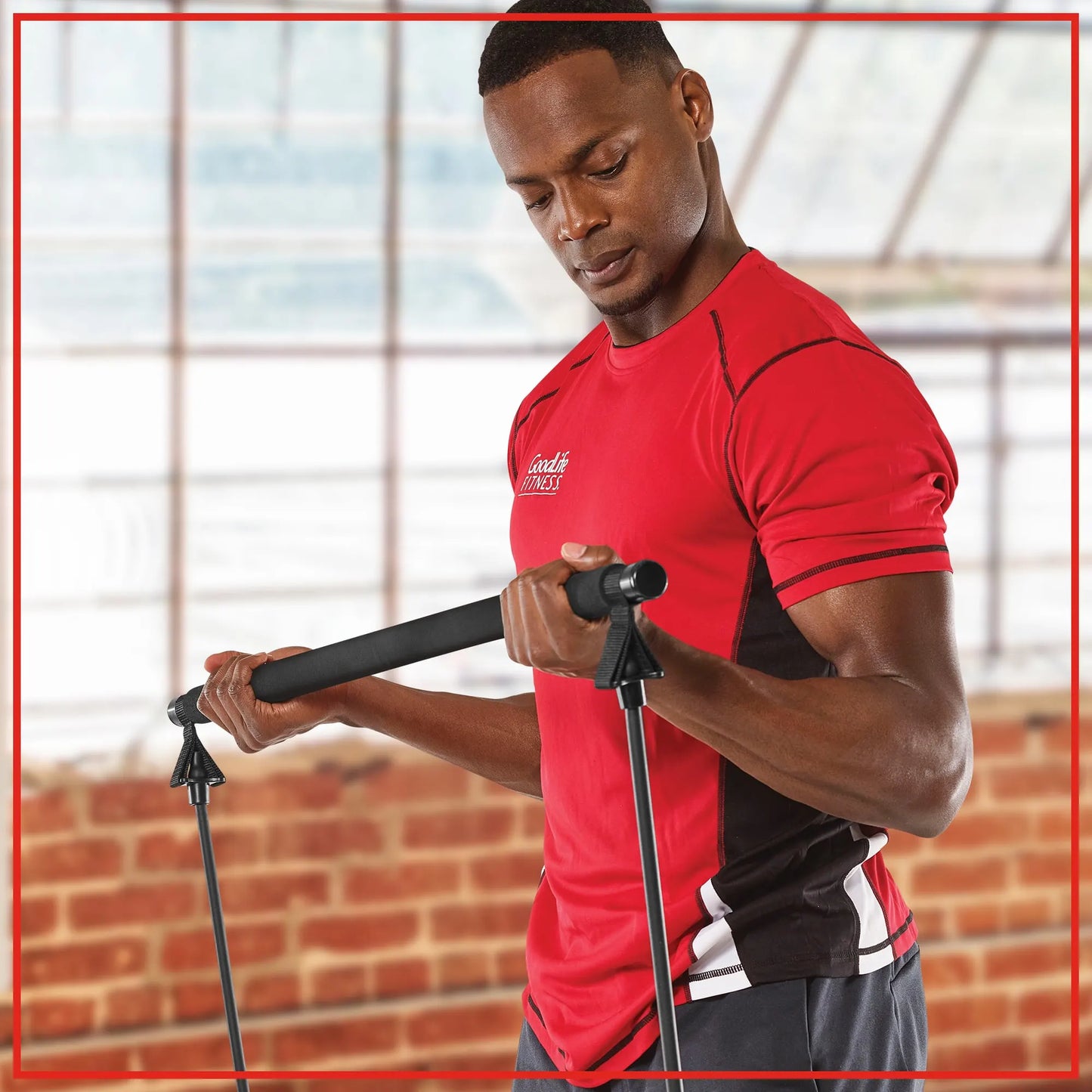 Goodlife Exercise Bar Black