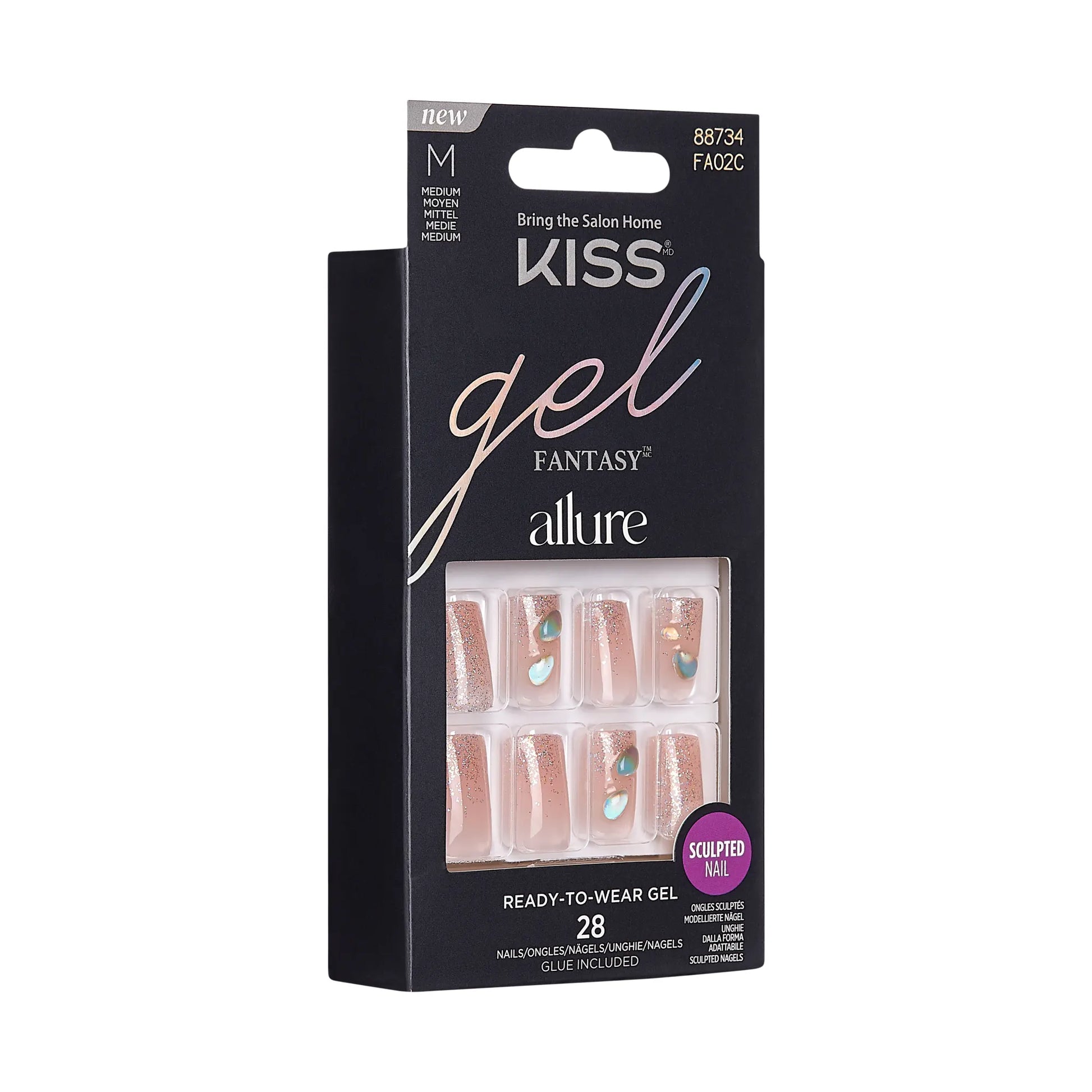 Kiss Gel Fantasy Allure - Transformation Decorated Nails