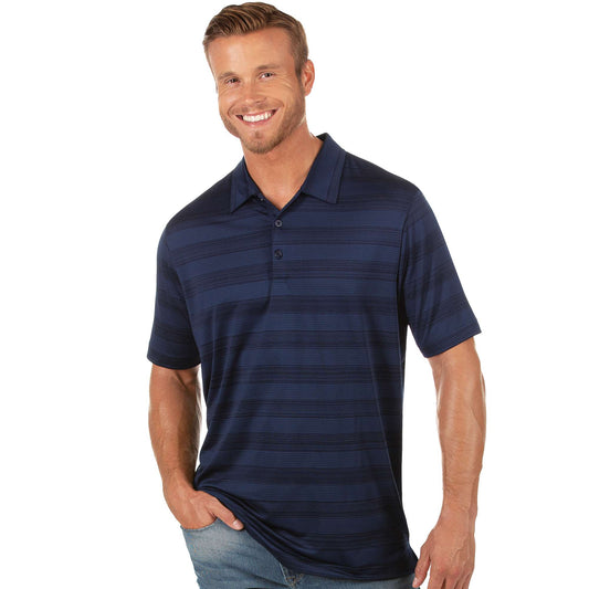 Antigua Compass Short Sleeve Polo Navy Multi