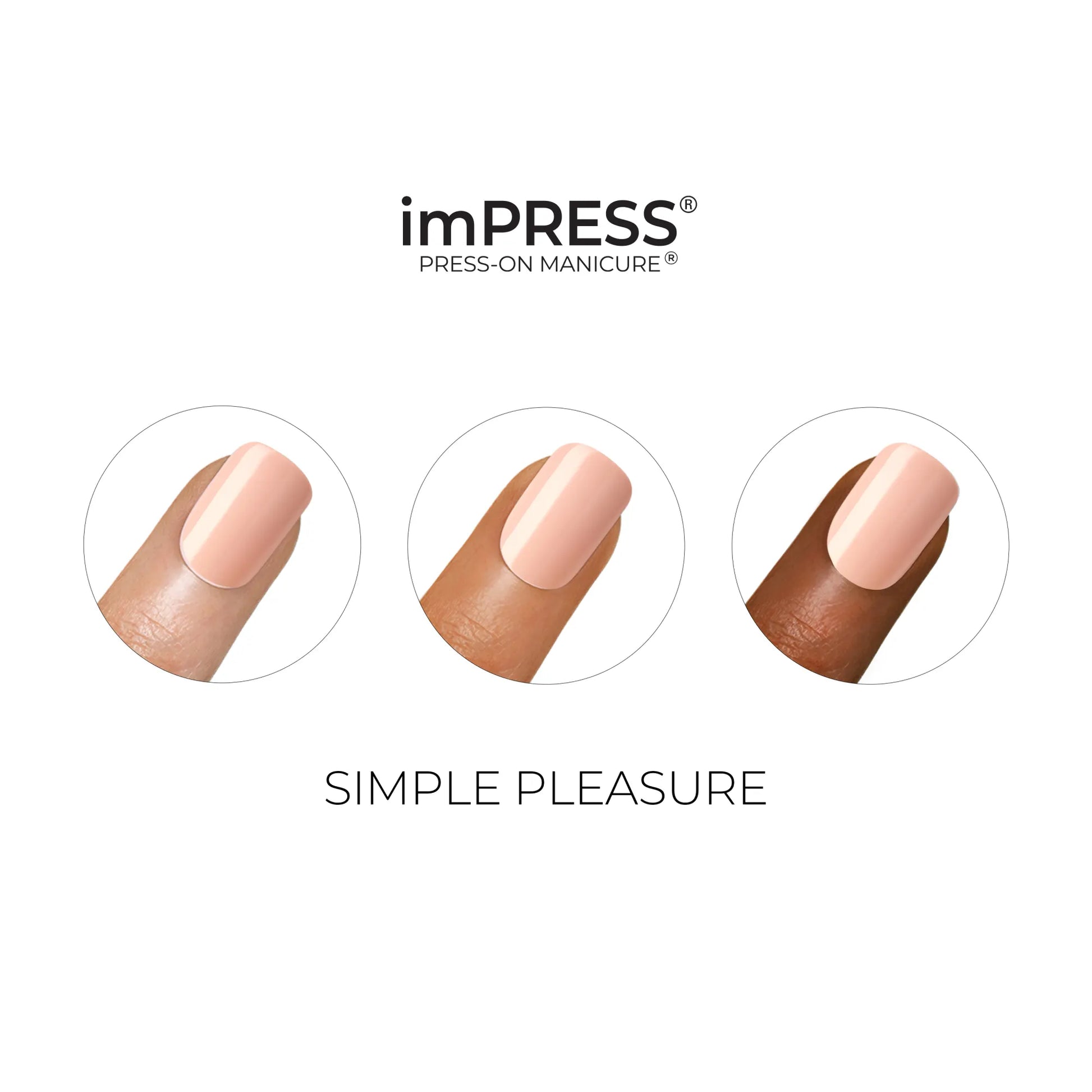 Kiss Bare But Better Press-On Manicure - Simple Pleasure Multi
