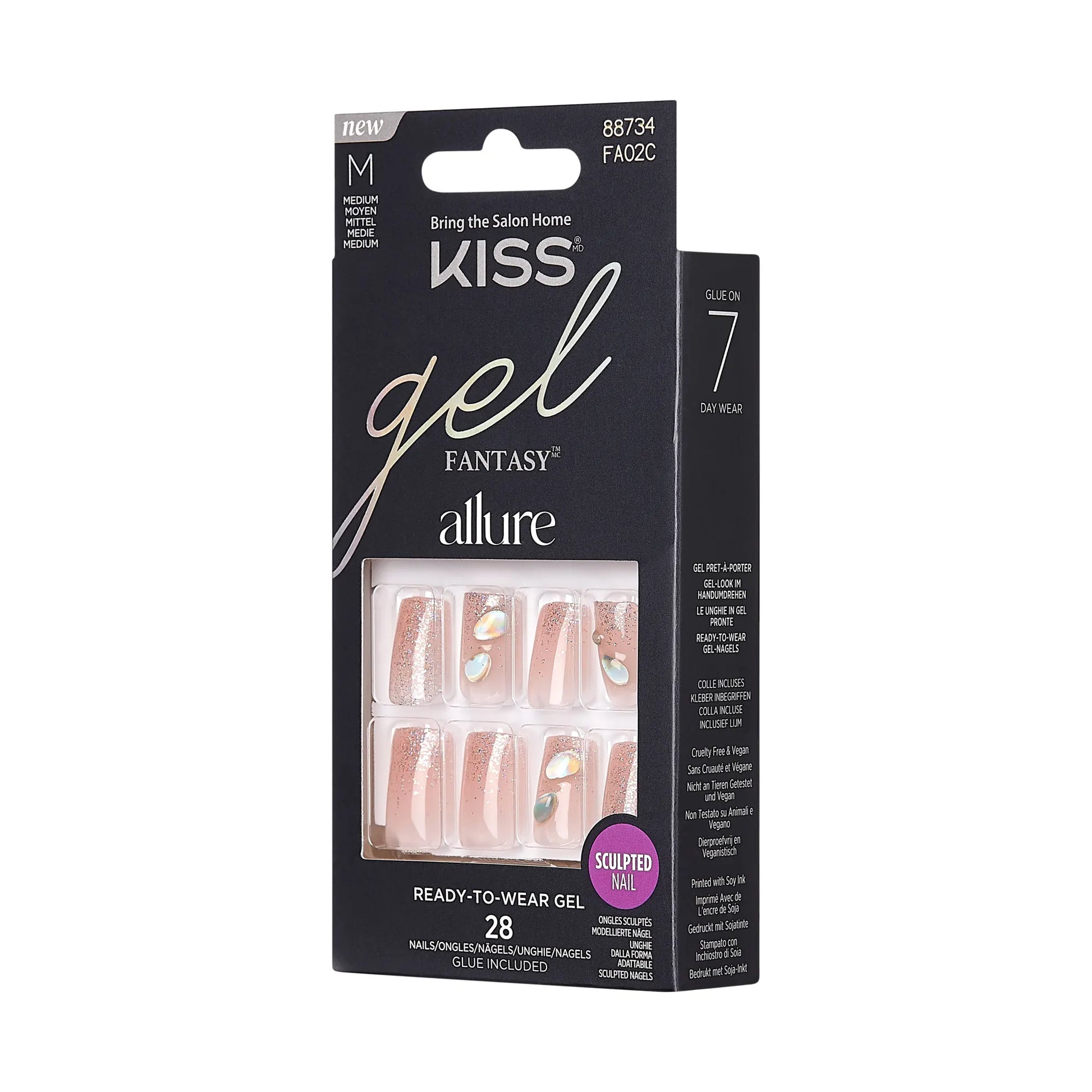Kiss Gel Fantasy Allure - Transformation Decorated Nails
