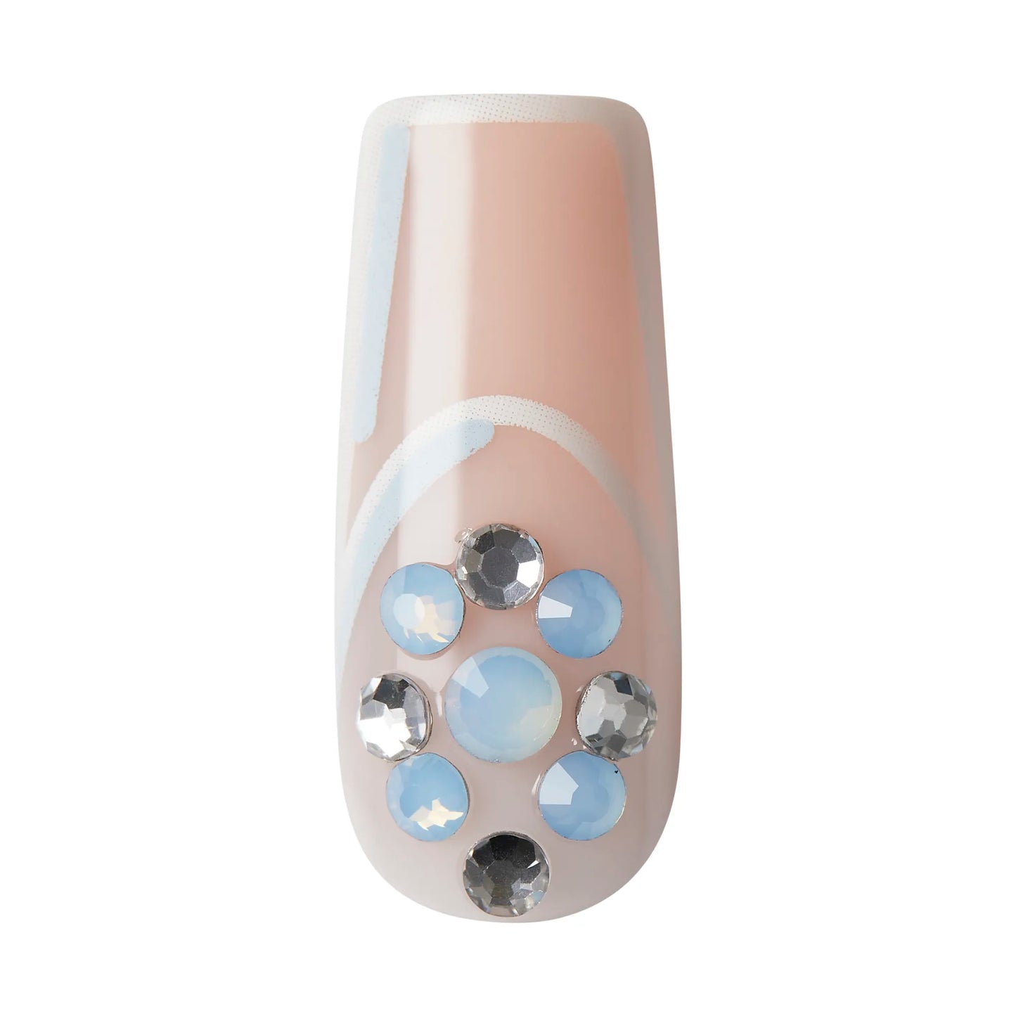 Kiss Masterpiece Nails- Champagne Toast Decorated Nails