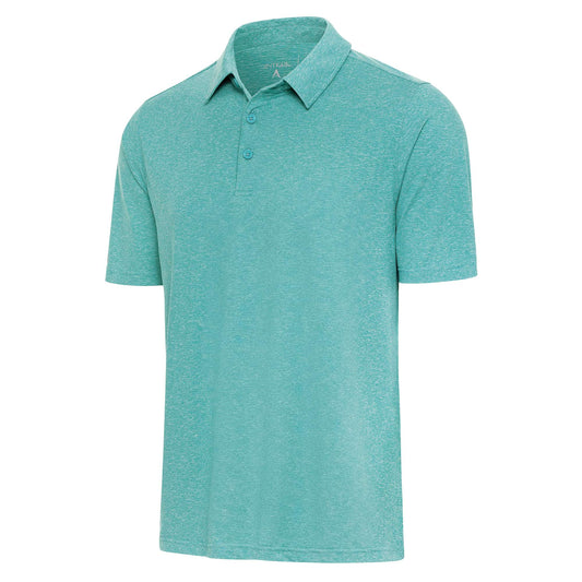 Antigua Par 3 Short Sleeve Polo Harbor Heather