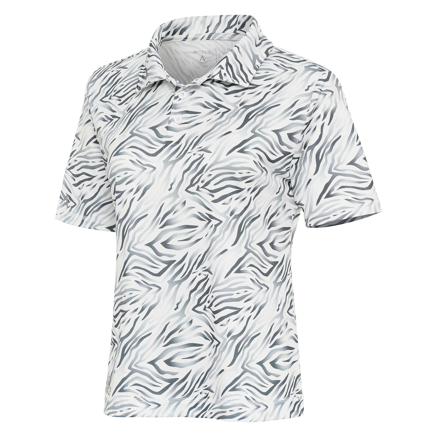 Antigua Feature Short Sleeve Polo Rock/Optic White Multi