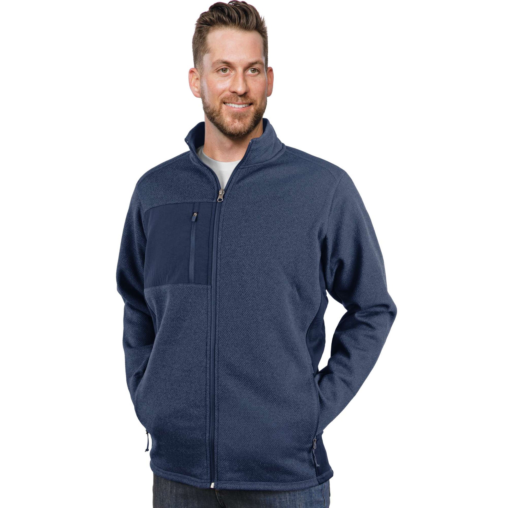 Antigua Course Jacket Navy Heather Multi