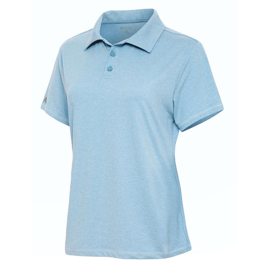 Antigua Motivated Short Sleeve Polo Skylight Heather