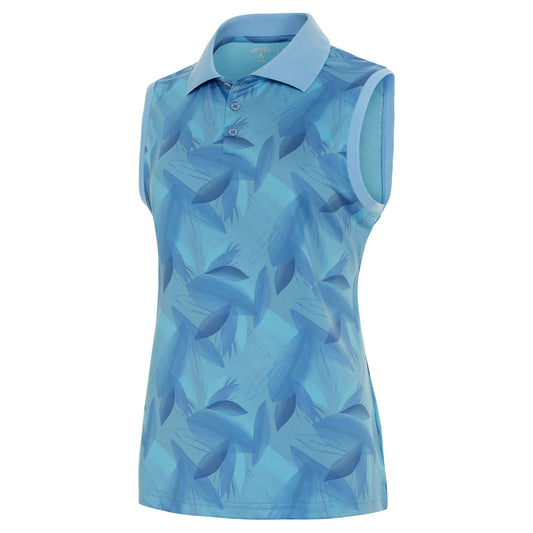 Antigua Examine Sleeveless Polo Powder Blue/Mist/Blue Sky