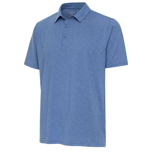 Antigua Par 3 Short Sleeve Polo Classic Blue Heather