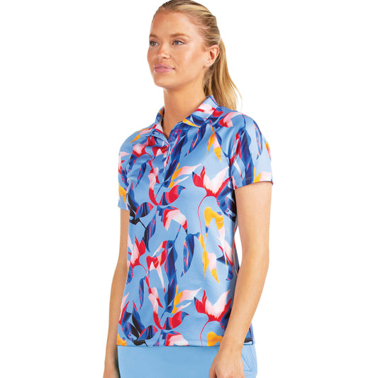 Antigua Birdie Short Sleeve Polo Brook Multi