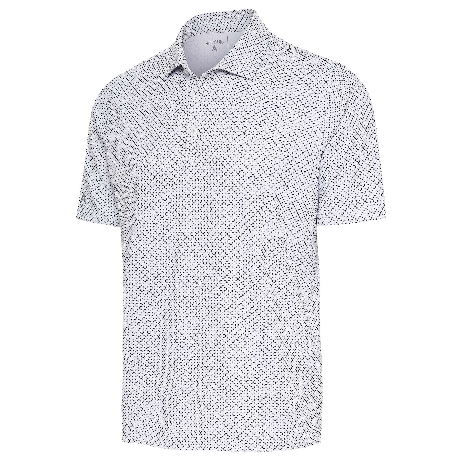 Antigua Marbles Short Sleeve Polo Optic White/Rock Multi