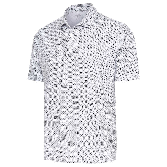 Antigua Marbles Short Sleeve Polo Optic White/Rock Multi