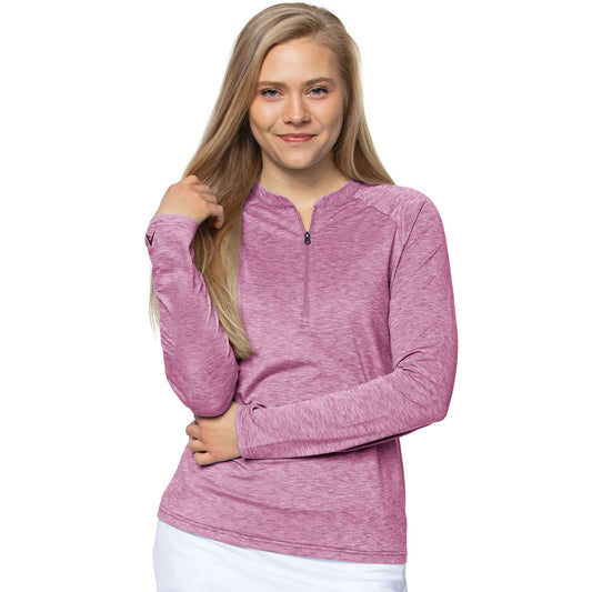 Antigua Veil 1/2 Zip Pullover Lilas Heather