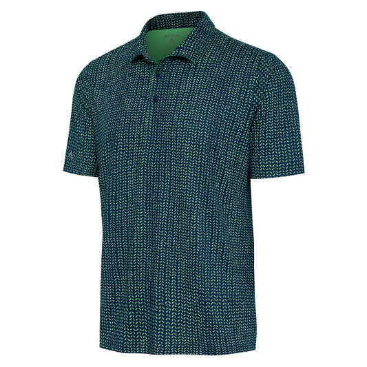 Antigua Mashie Short Sleeve Polo Nautical Navy/Pistachio