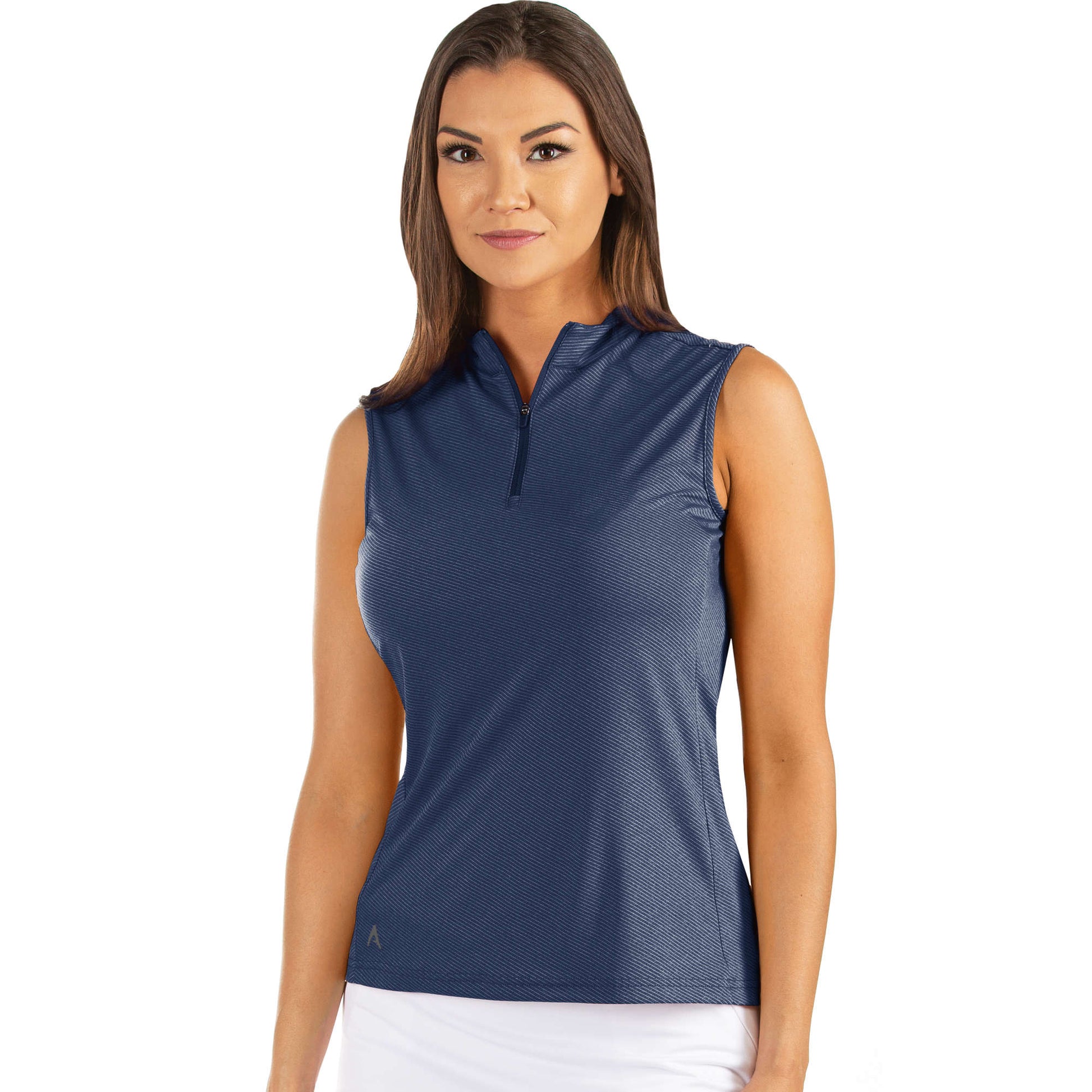 Antigua Ability Sleevless Polo Moody Heather/Brook