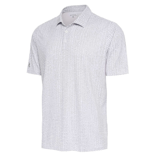 Antigua Mashie Short Sleeve Polo Optic White/Moon