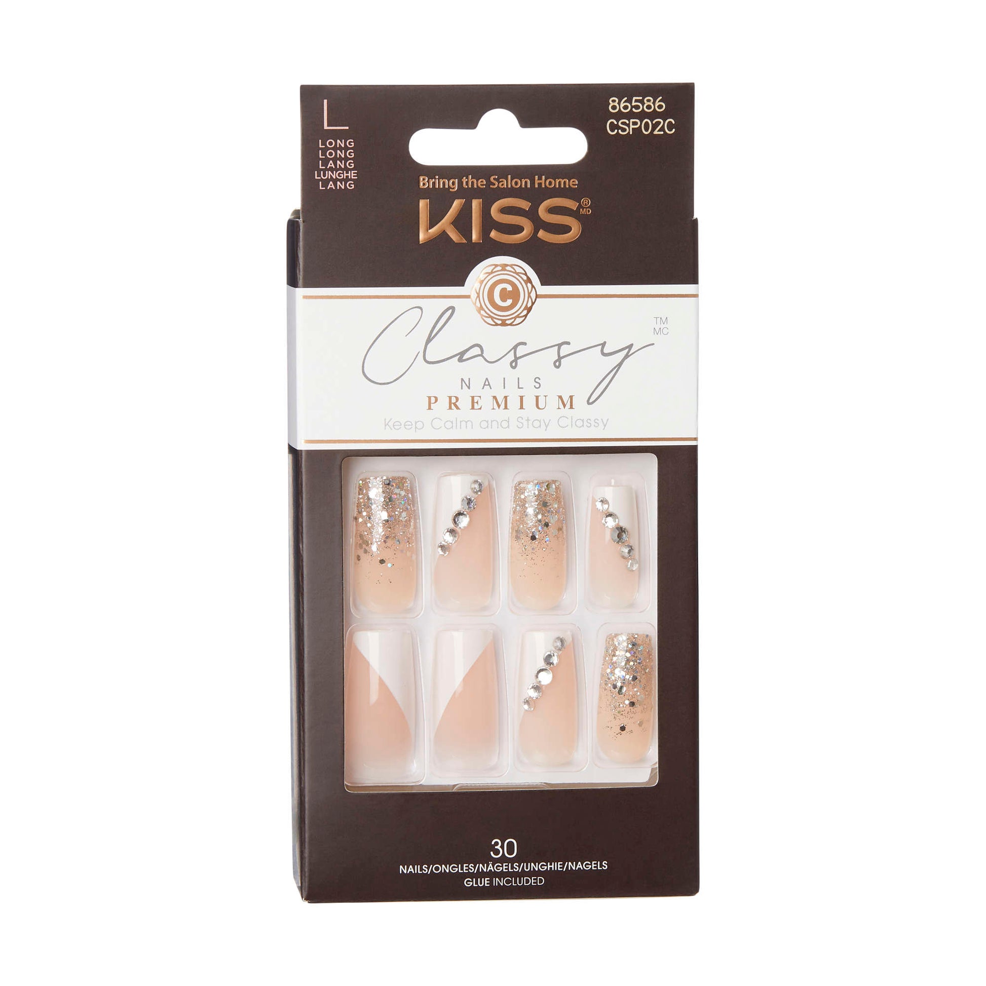 Kiss Premium Classy Nails Gorgeous Multi