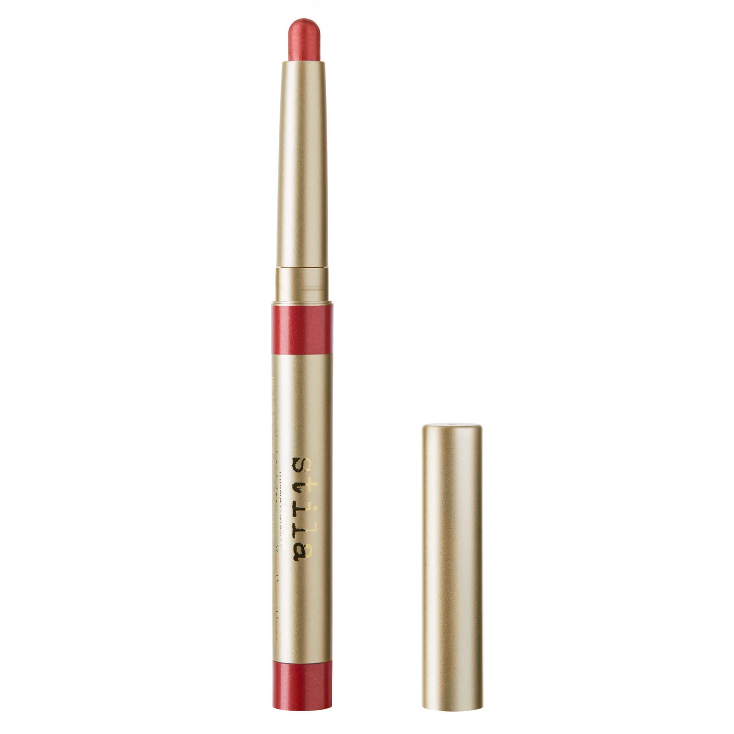 Stila Trifecta Metallica Lip, Eye And Cheek Stick Metallic Fiery Red