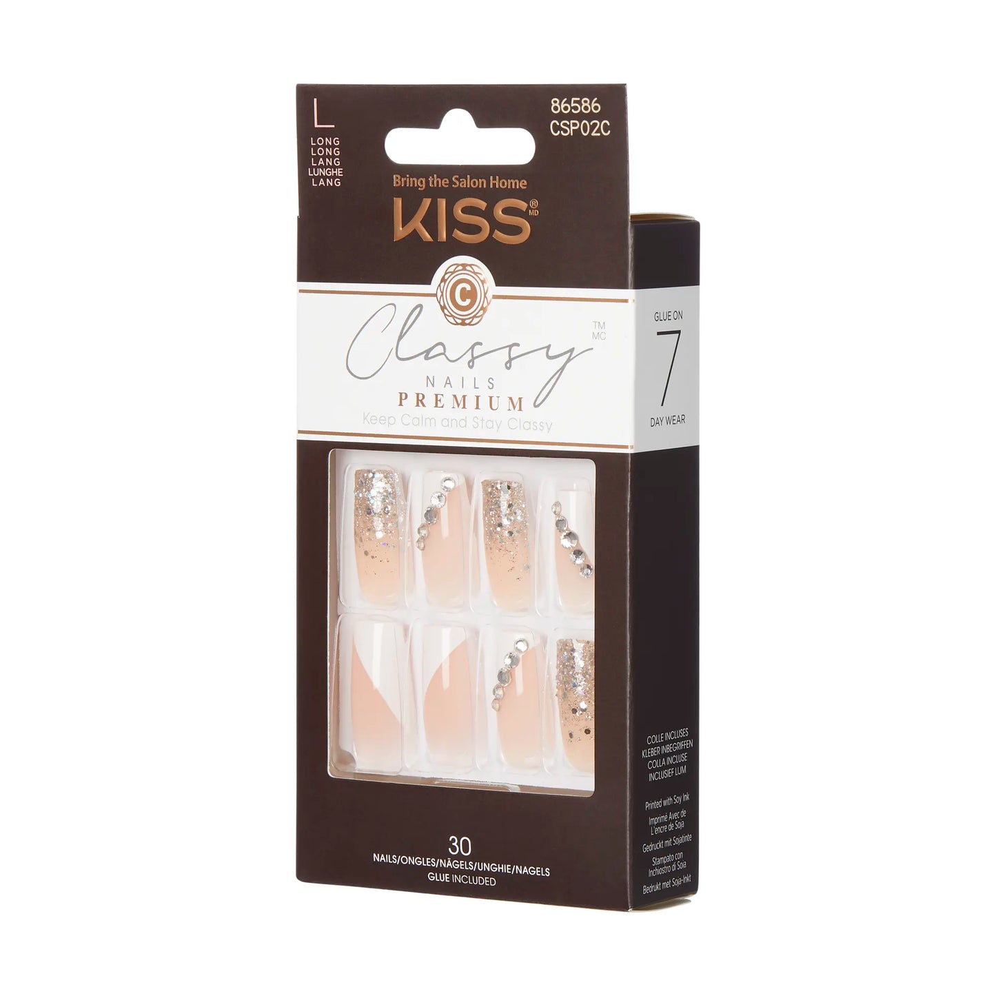 Kiss Premium Classy Nails Gorgeous Multi