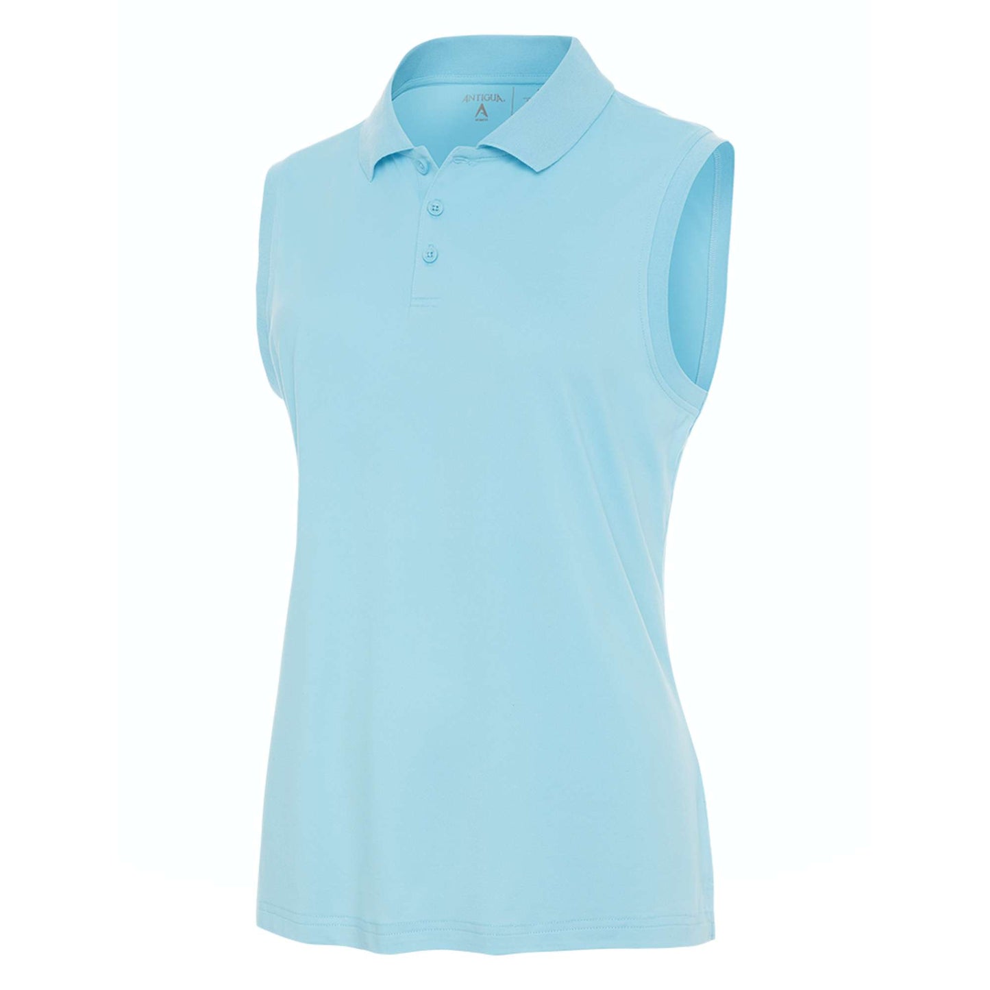 Antigua Recap Sleeveless Polo Powder Blue