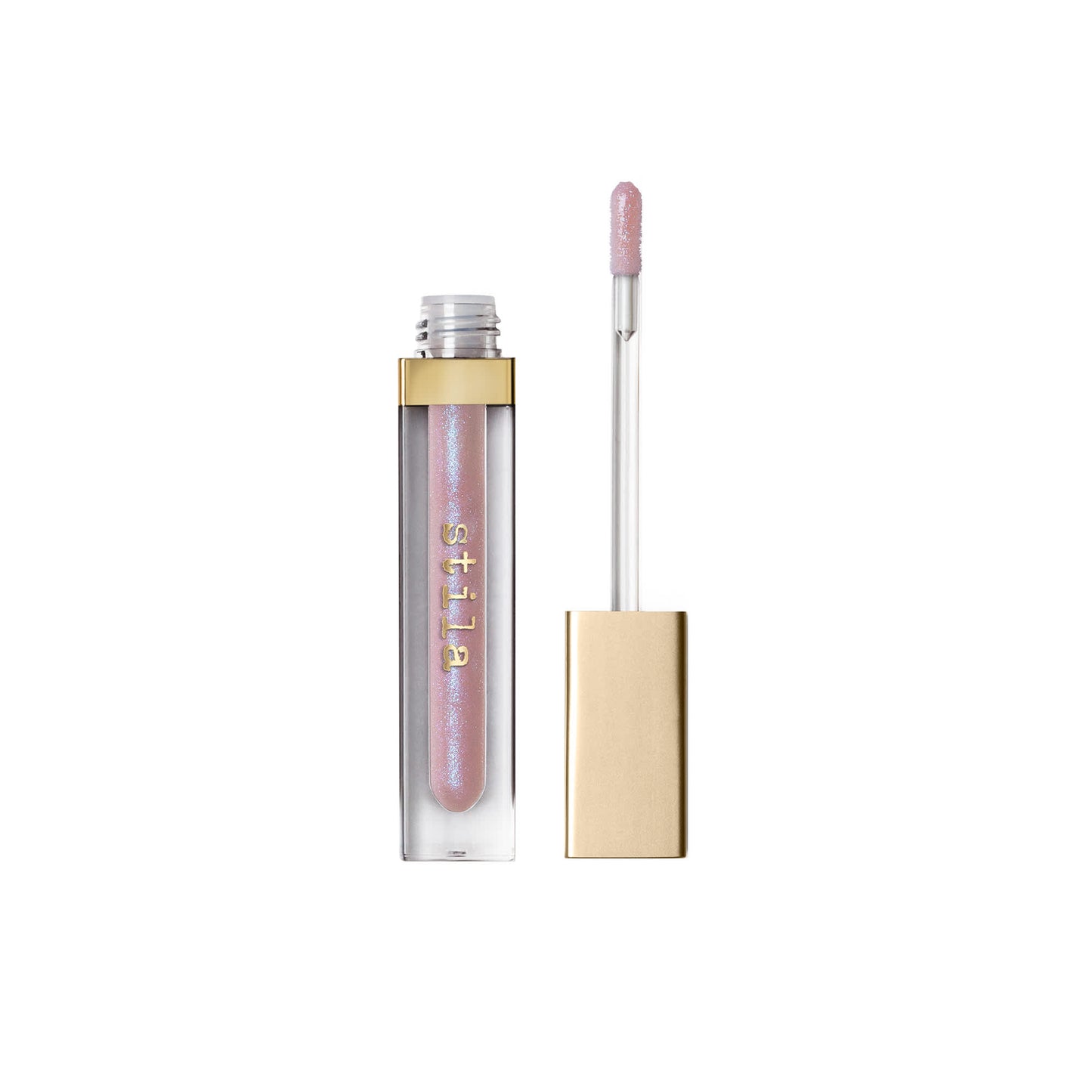 Stila Beauty Boss Lip Gloss Sheer Pink With Iridescent Shimmer.