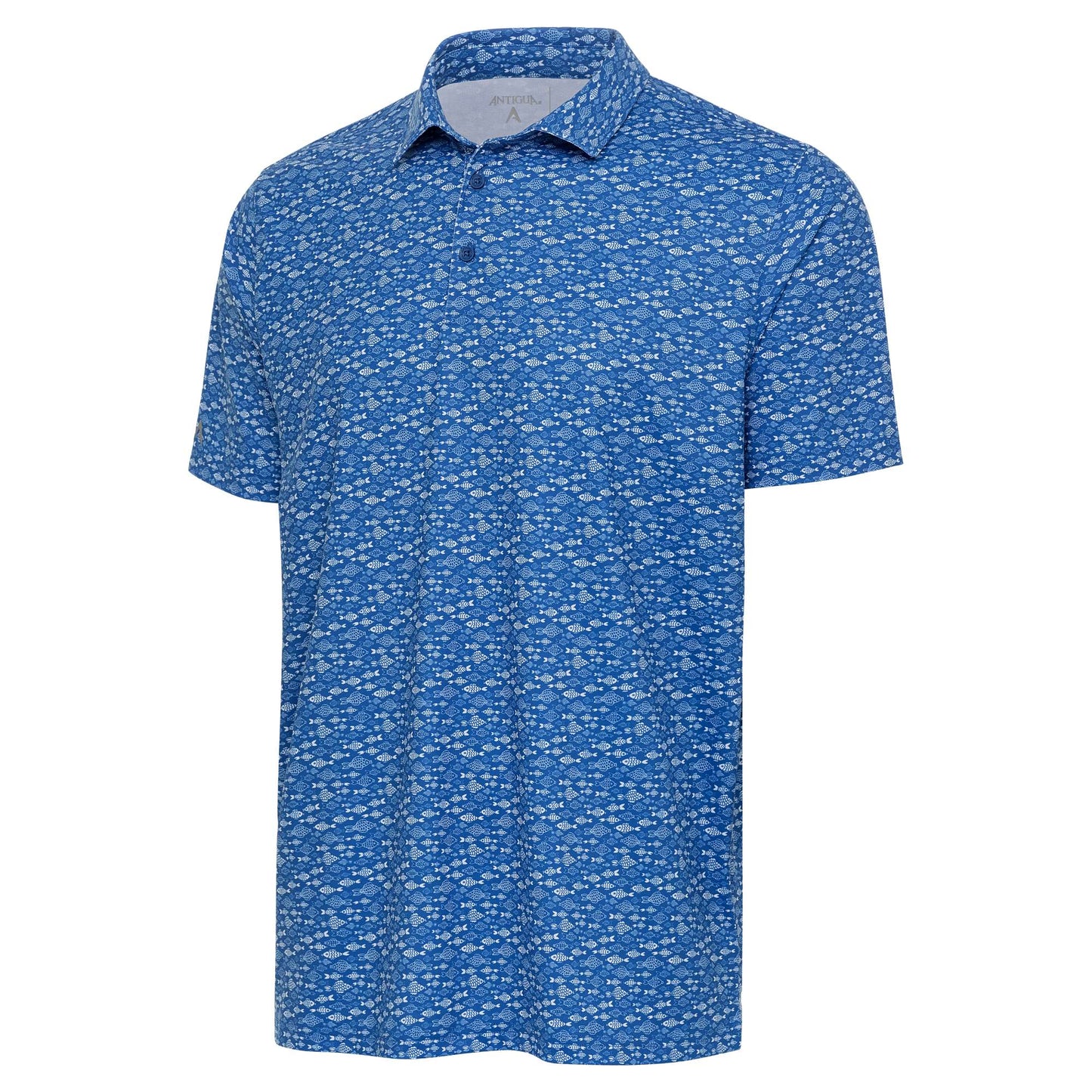 Antigua Darter Short Sleeve Polo Classic Blue/Optic White