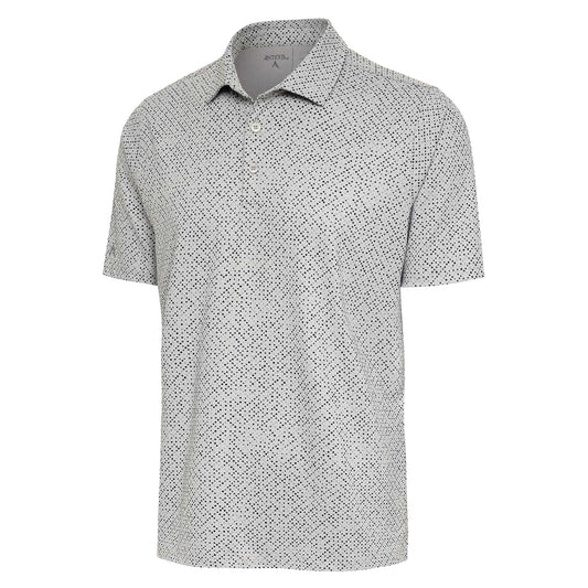 Antigua Marbles Short Sleeve Polo Grey/Black Multi