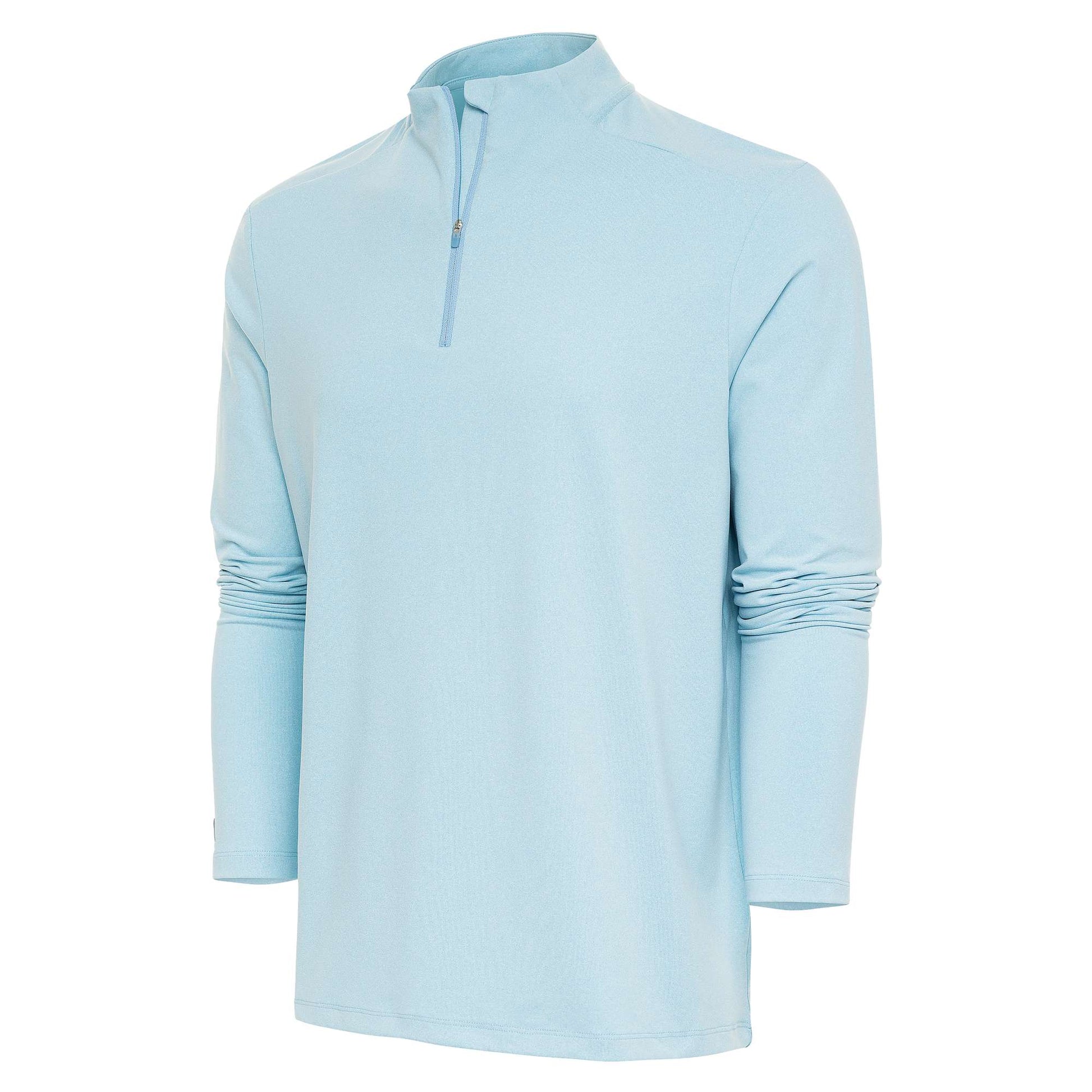 Antigua Swing Set 1/4 Zip Pullover Skylight Heather